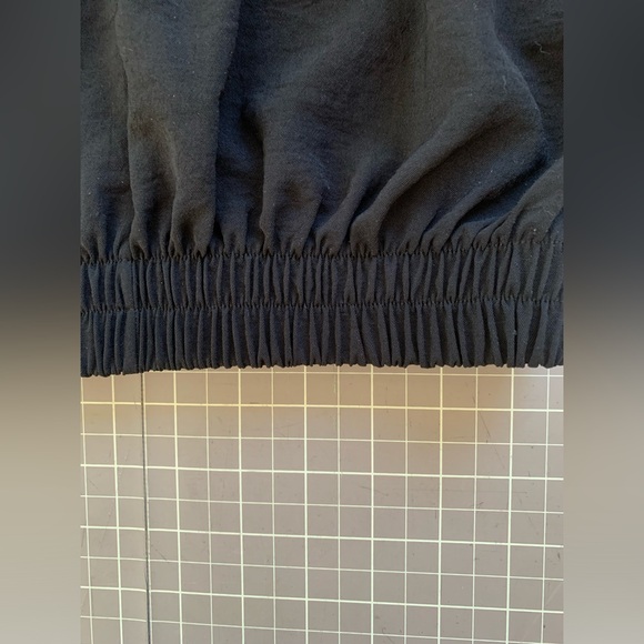 Zara cropped short sleeve black top. - Picture 5 of 6